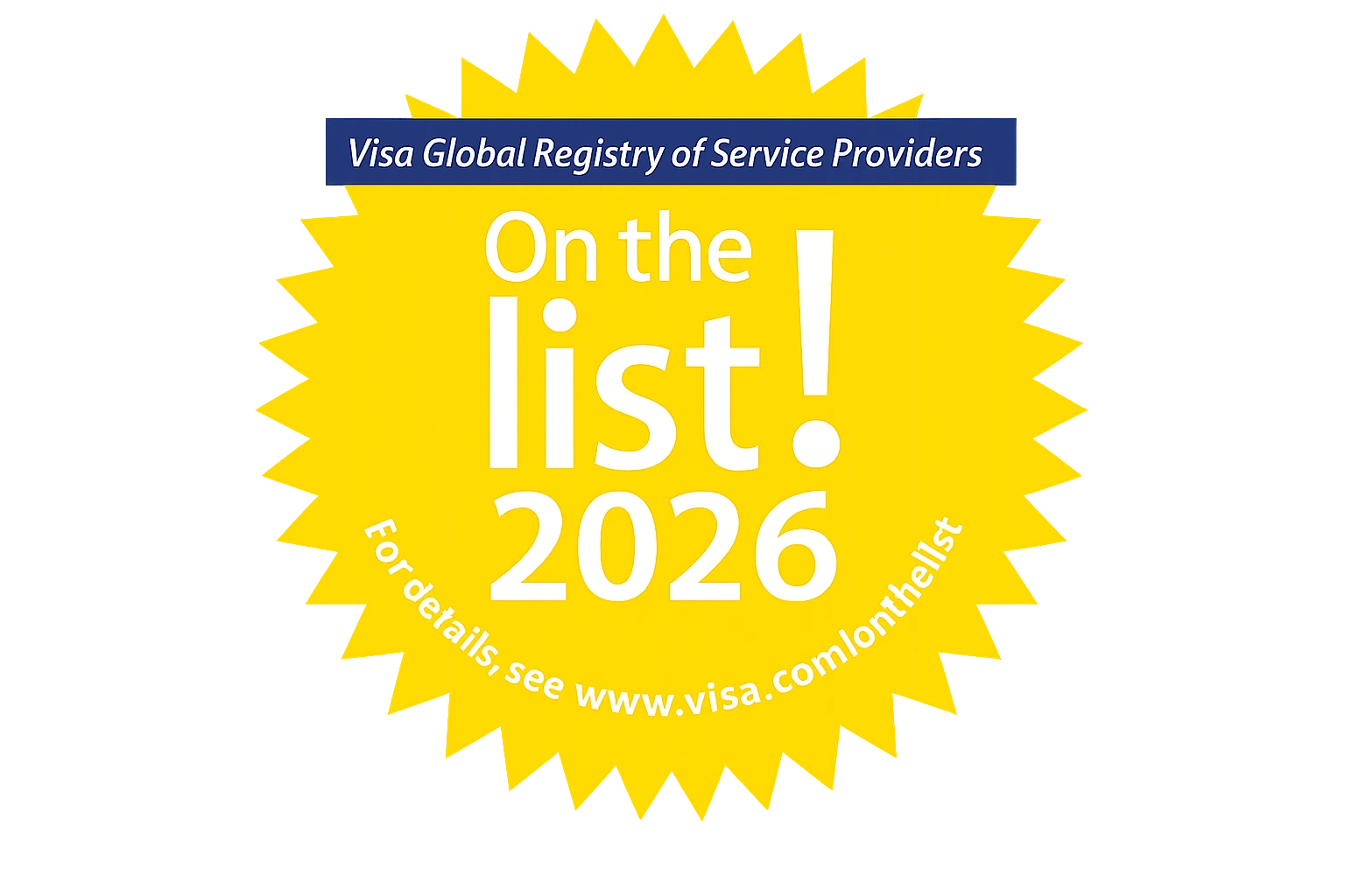 Sello de registro Visa 2026